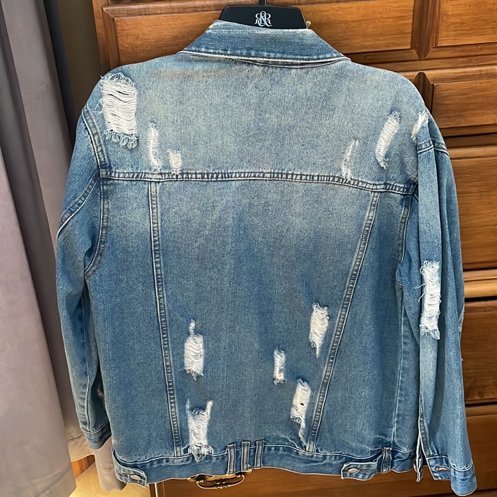 Distressed Jean Jacket - Picture 3 of 3